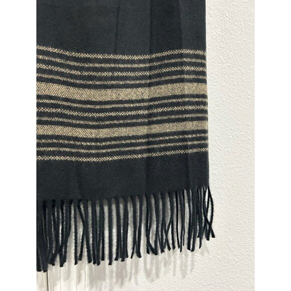 Sheri Martin Sz 8 Black Fringe Trim Long Straight Pencil Sweater Skirt Office - Picture 4 of 9